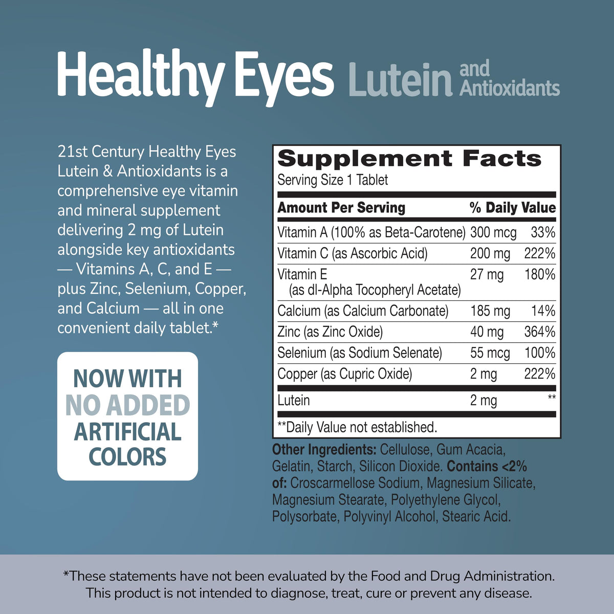 Lutein Vision Support Tablets, 60 Count Y9792