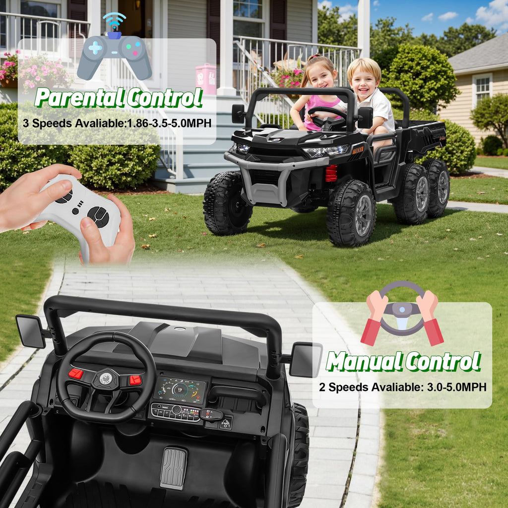 24V 2 Seater Ride on Dump Truck with Remote Control R824