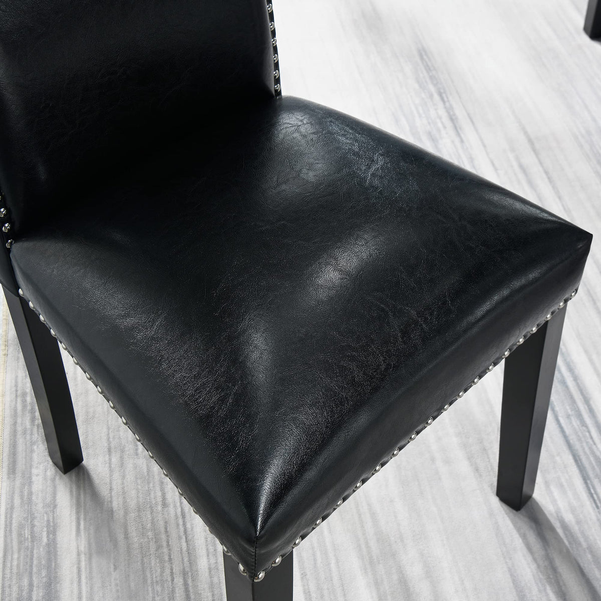 Set of 2 Faux Leather Upholstered Dining Chairs M856