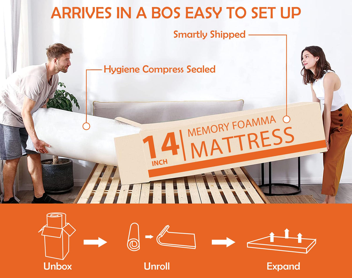5 Inch Medium Firm Memory Foam Twin Mattress K7051