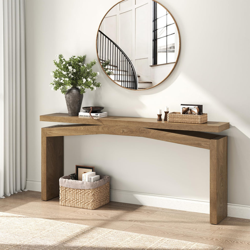 Console Tables 63-Inch Natural Brown J1965