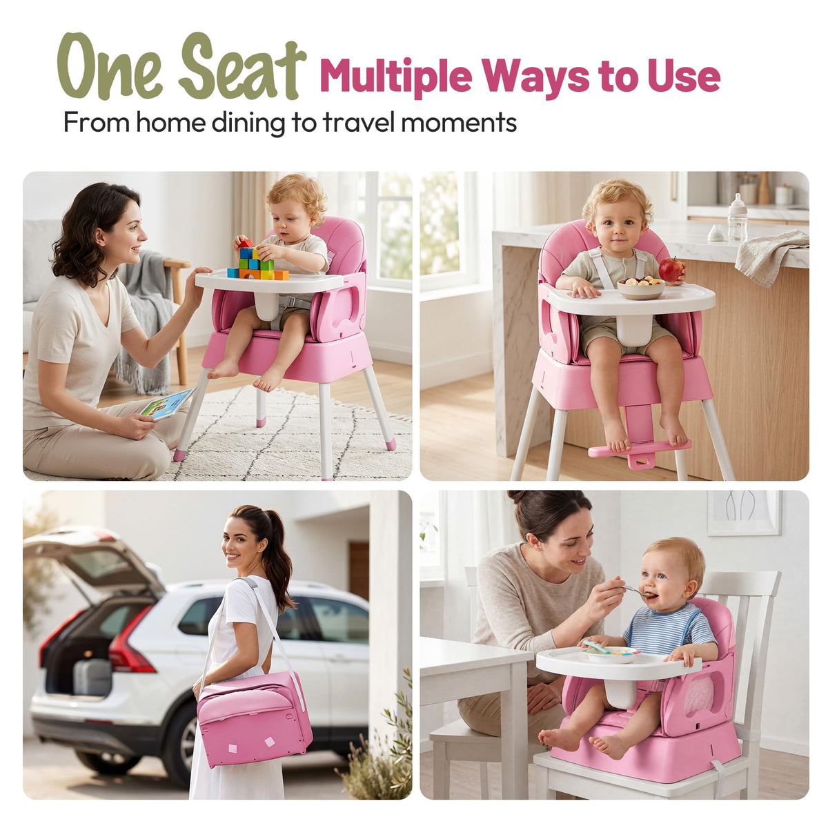 5 in 1 Foldable Baby High Chair X41227