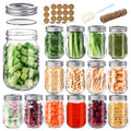 16 oz Mason Jars with Lids and Bands, 15 Pack Y931593