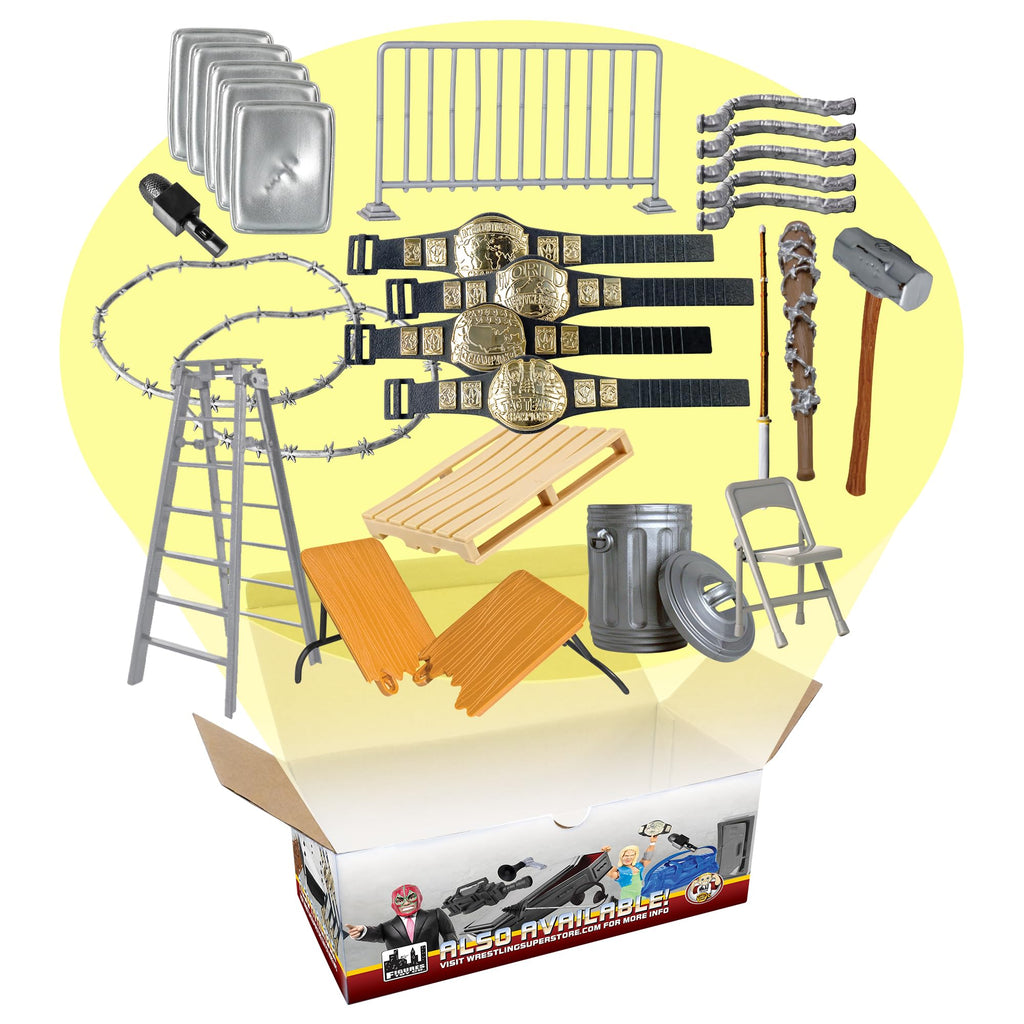 26 Piece Accessory Set for Wrestling Action Figures D103