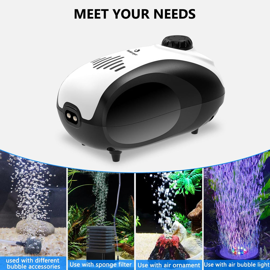 Aquarium Air Pump and Magnetic Glass Cleaner U747754