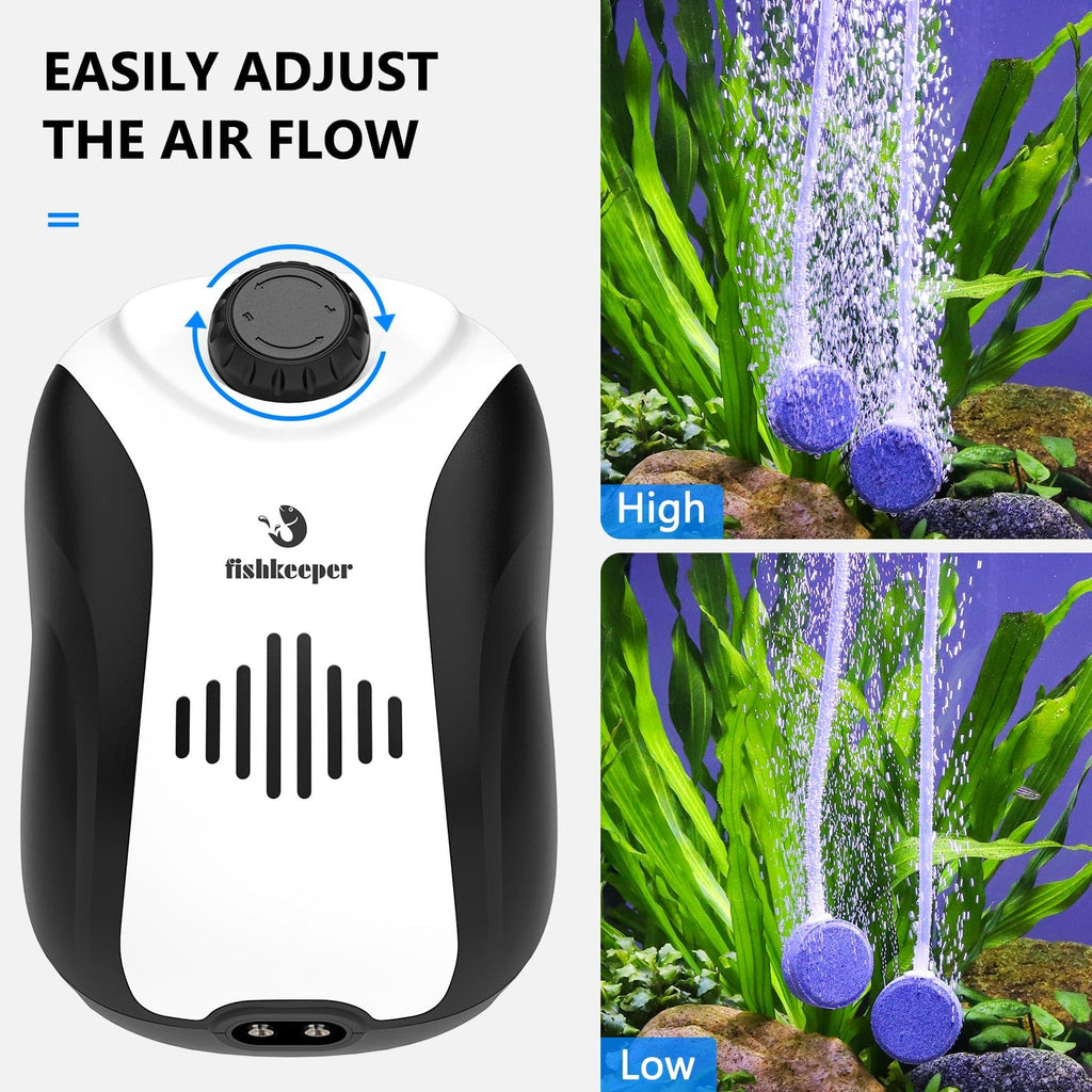 Aquarium Air Pump and Magnetic Glass Cleaner U747754
