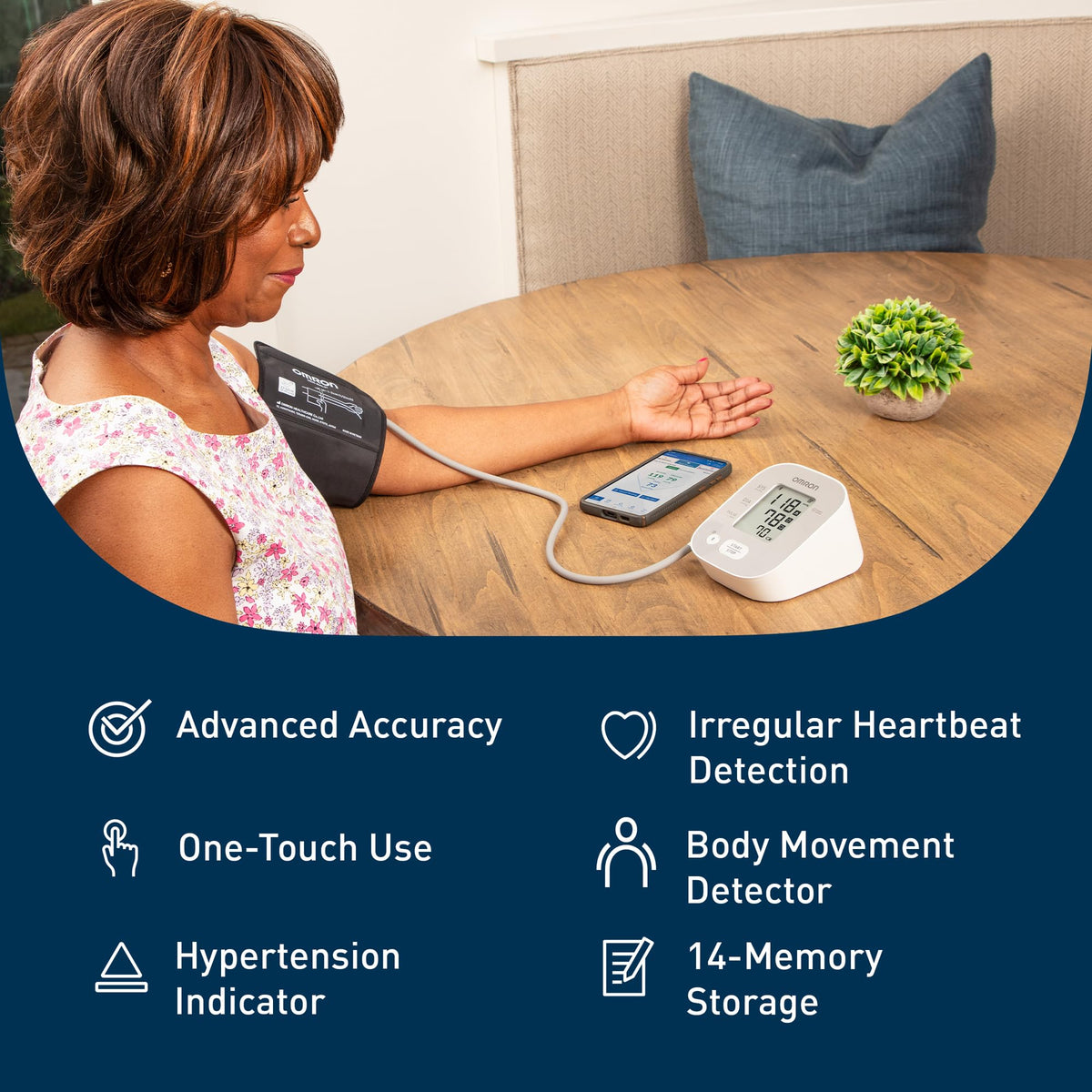 Bronze Blood Pressure Monitor & Upper Arm Cuff E736