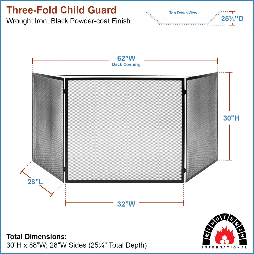 Three-Fold Child Guard for Wood and Pellet Stoves H148