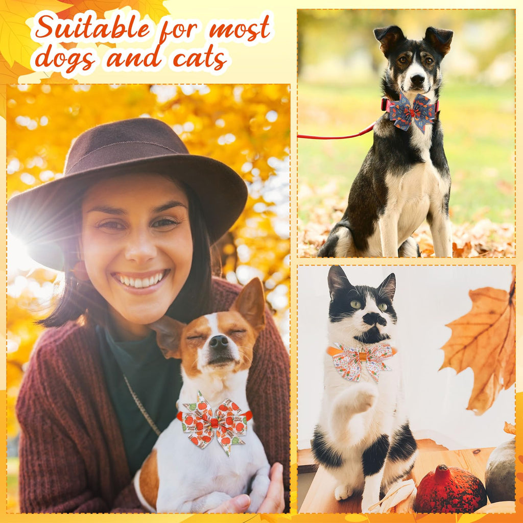 100 Pcs Fall Dog Bow Ties M553837