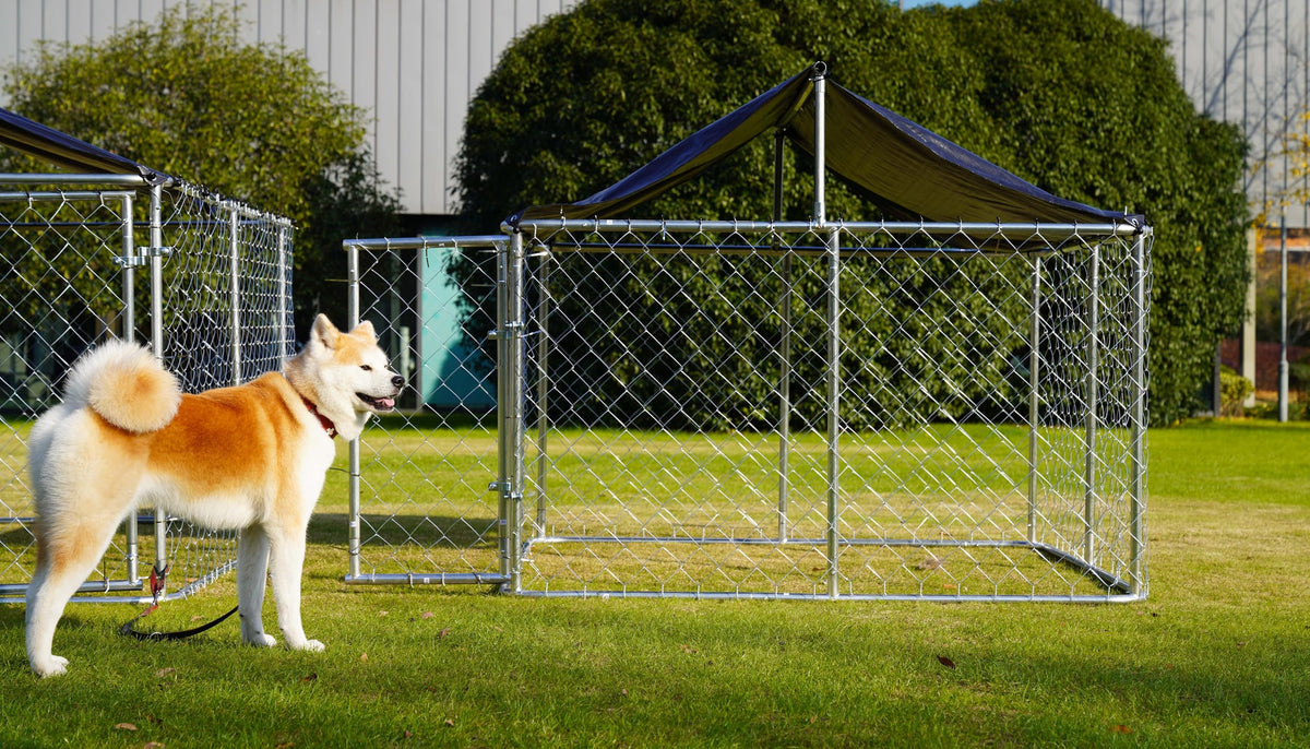 78"x 78" Heavy Duty Steel Dog Kennel Q829