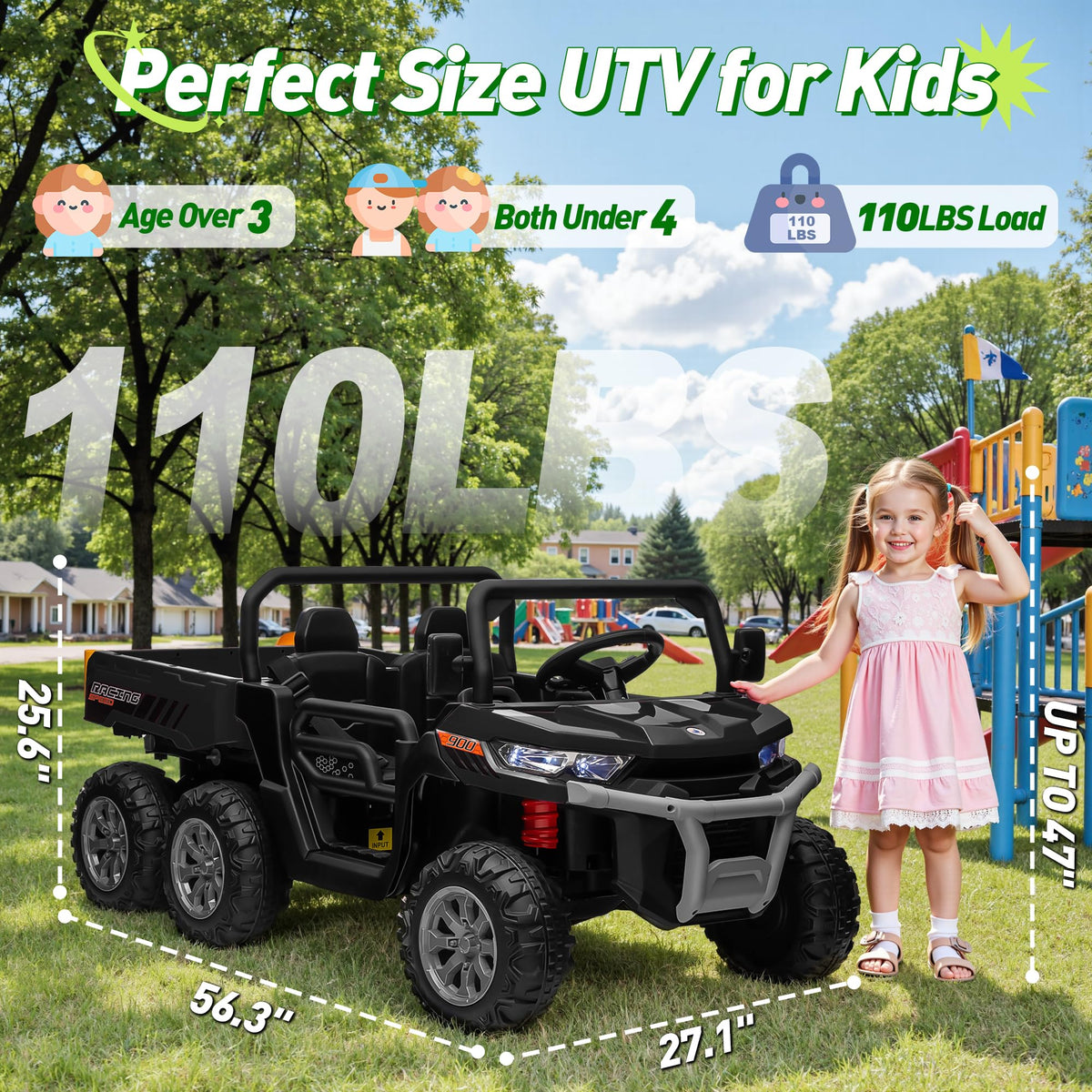 24V 2 Seater Ride on Dump Truck with Remote Control R824
