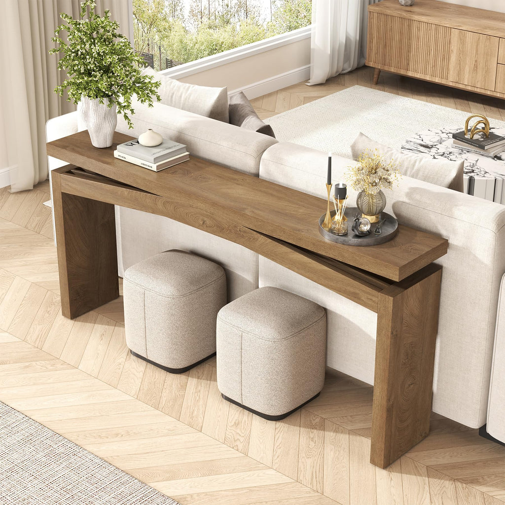 Console Tables 63-Inch Natural Brown J1965