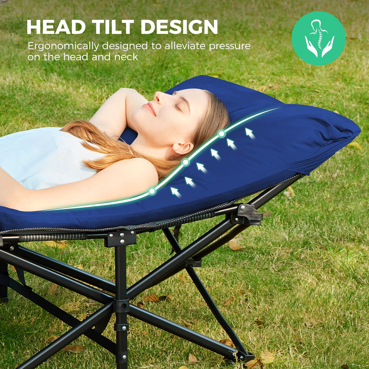 Folding Camping Cot with Mattress Y8857