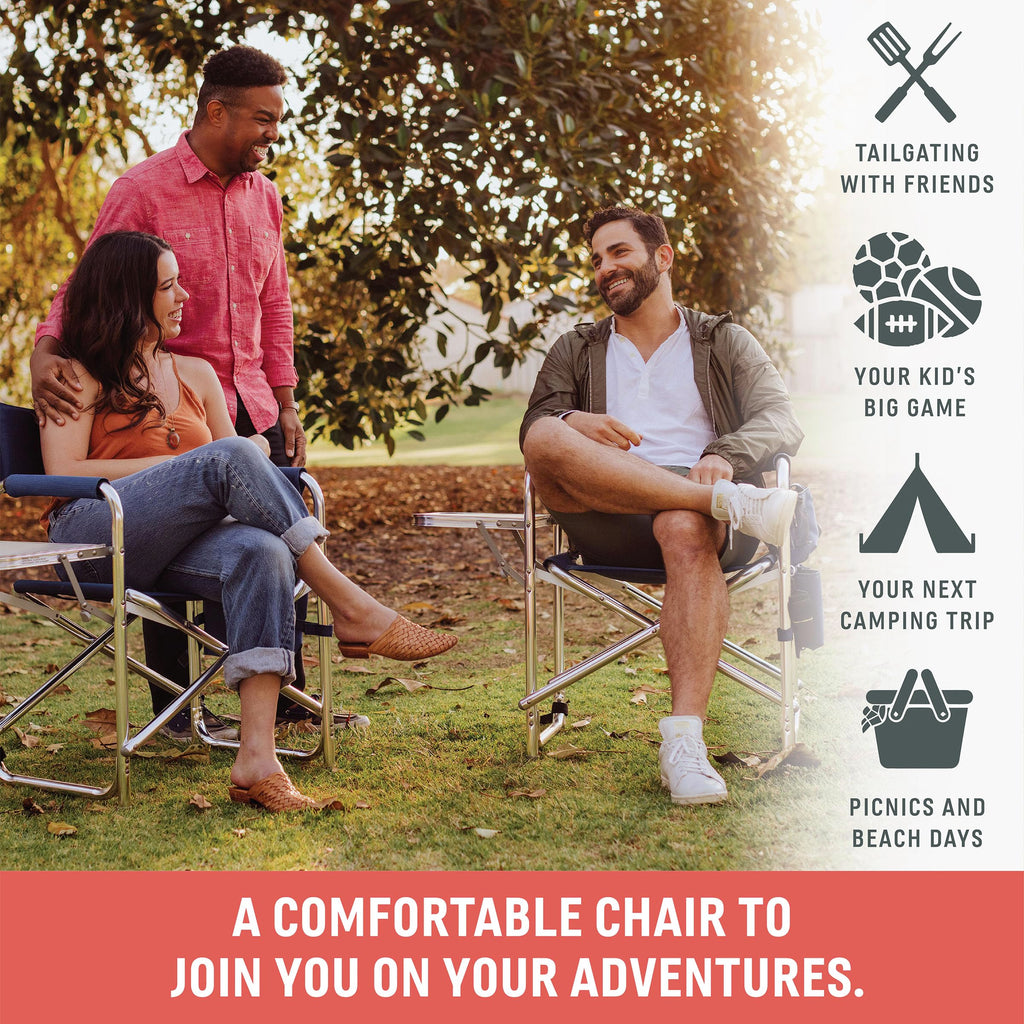 Lightweight Aluminum Folding Outdoor Camping Chair with Side Table G596
